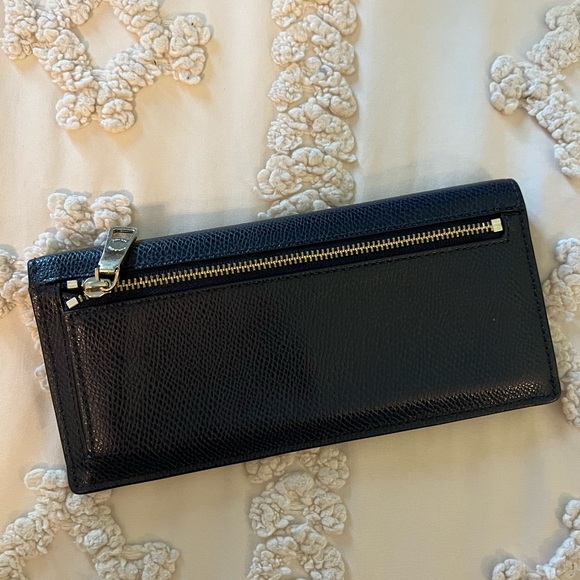 Coach Deep Navy Leather Crossbody Bag with Gold Accents - Picture 8 of 13